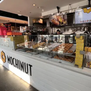  a display of a variety of pastries