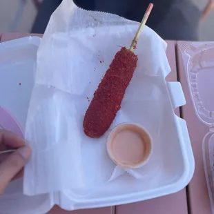 Cheese Dog - hot cheetos