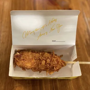 Crunch Cereal Mozzarella Rice Hotdog