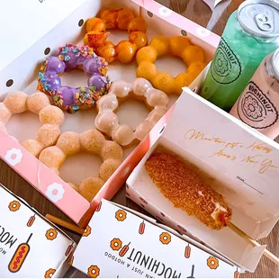 donuts, dough desserts, food