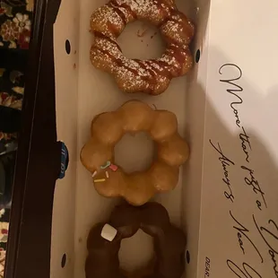 donuts-pineapple, chocolate, strawberry