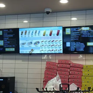Menu board