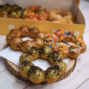 a variety of doughnuts