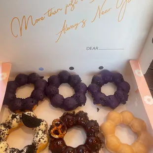 Ube Oreo, Cookies n Cream, Glazed, Chocolate