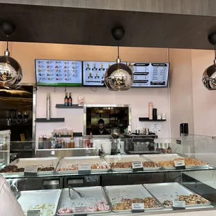 interior, sushi and sashimi