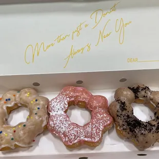 Original, Funnel Cake, and Cookies 'n Cream