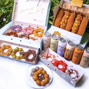 a variety of doughnuts