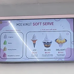 Menu 3 of 3 as of 6/25/2023