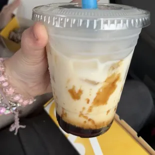 Brown Sugar Boba Tea (no boba because they were out)