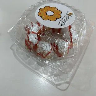 Raspberry Funnel Cake