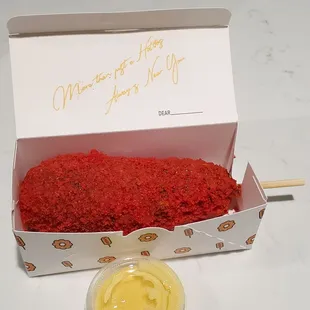 Hot Cheetos Original corn dog