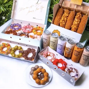 a variety of doughnuts