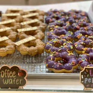 Coffee Wafer &amp; Ube Pebbles