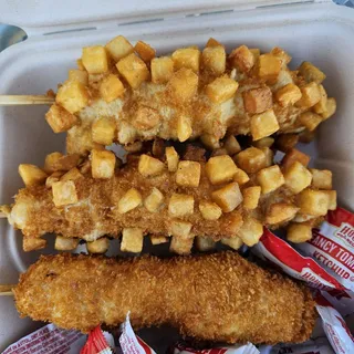 Potato Half Beef & Half Mozzarella Corn Dog