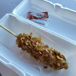 Crunch Cereal Half Beef & Half Mozzarella Corn Dog