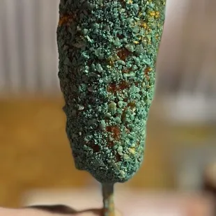 Blue Heat Takis Korean Hotdog(secret menu)"Half &amp; Half"~ A nice spice thanks to my favorite chips, Takis, OMG amazingly delicious flavor!