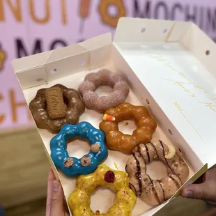 food, donuts, dough desserts