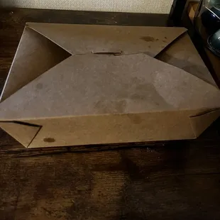 Box for corn dogs.. plain and lame. Not like they advertised in their page and on yelp.