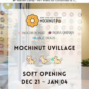 Screenshot from their IG - Soft Opening through Thurs 1/4/24 (1/2/24)