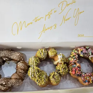 Brown sugar milk tea, pistachio, fruity pebbles