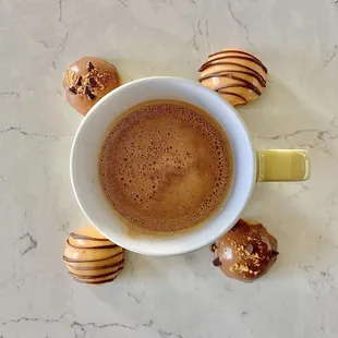 Bites and hot chocolate!