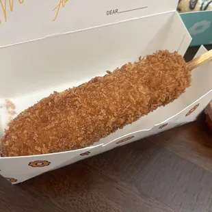 Original Korean dog I sprinkled sugar on this. $4.99
