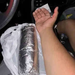 Sirloin Burrito is HUGE!!!
