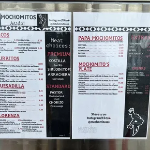 Their menu