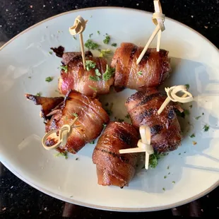 Bacon wrapped dates