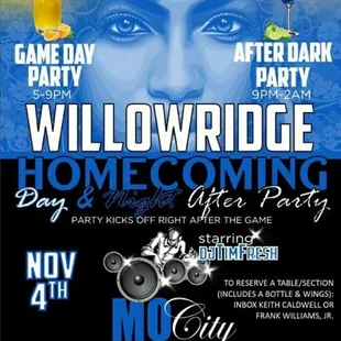 Willowridge Homecoming After Party 2017