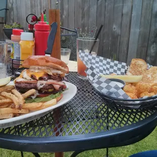 lunch on the patio