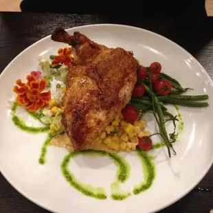 Crystal Lake Farm Chicken with Summer Corn and Green Beans