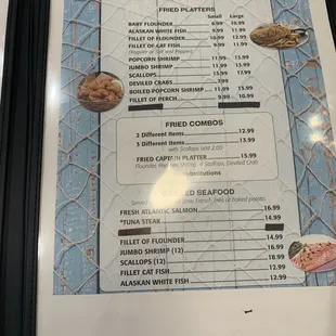 Updated Menu 4/20/2022
