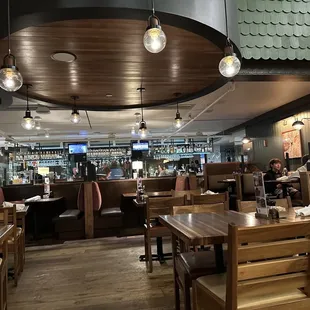 the inside of the restaurant