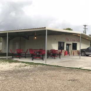 Covered Outside Seating!