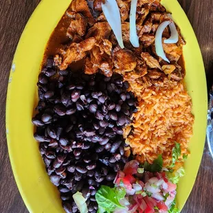 Pollo en Mole. Best and most complex mole I have found in the Atlanta area.