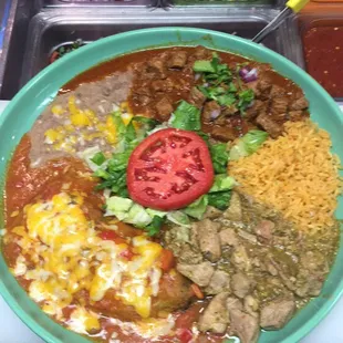 Chile Verde Burrito Plate