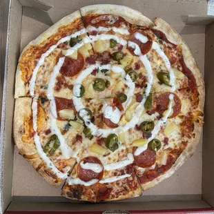 MOD pizza with ranch