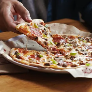 pizza, food