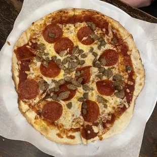 pizza, food