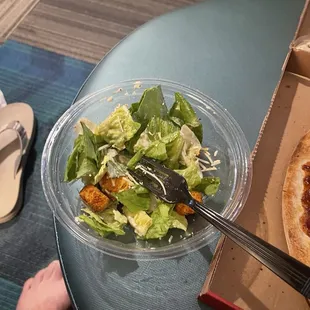 Don&apos;t waste your money. I order a pizza and a salad and both portions were sad. The pizza was cut horrible like they clearly didn&apos;t care.