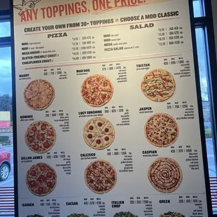 ramen and noodles, menu