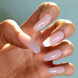 I showed the nail tech a picture of what I wanted and got exactly what I wanted. Thanks !
