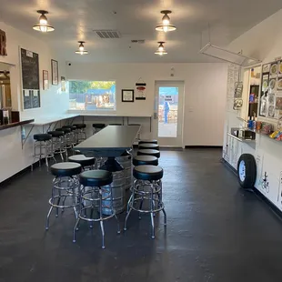 the inside of a coffee shop