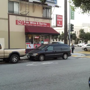 a car parked on the side of the road