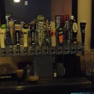 Fabulous rotating draft beer selection