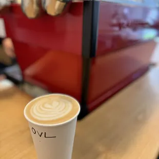 cafe latte with oat milk