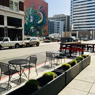 Outdoor seating