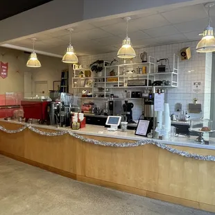 Inside counter to order at