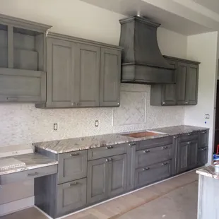 Custom kitchen on maple with a new ebony glaze